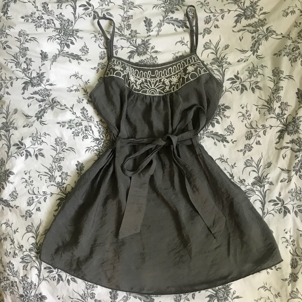 Grey Tie Tunic
